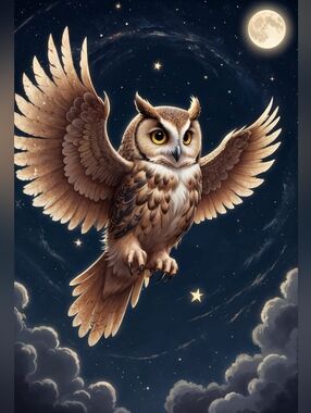 Brown Owl Large Custom Fridge Magnet Kitchen Home Decor
